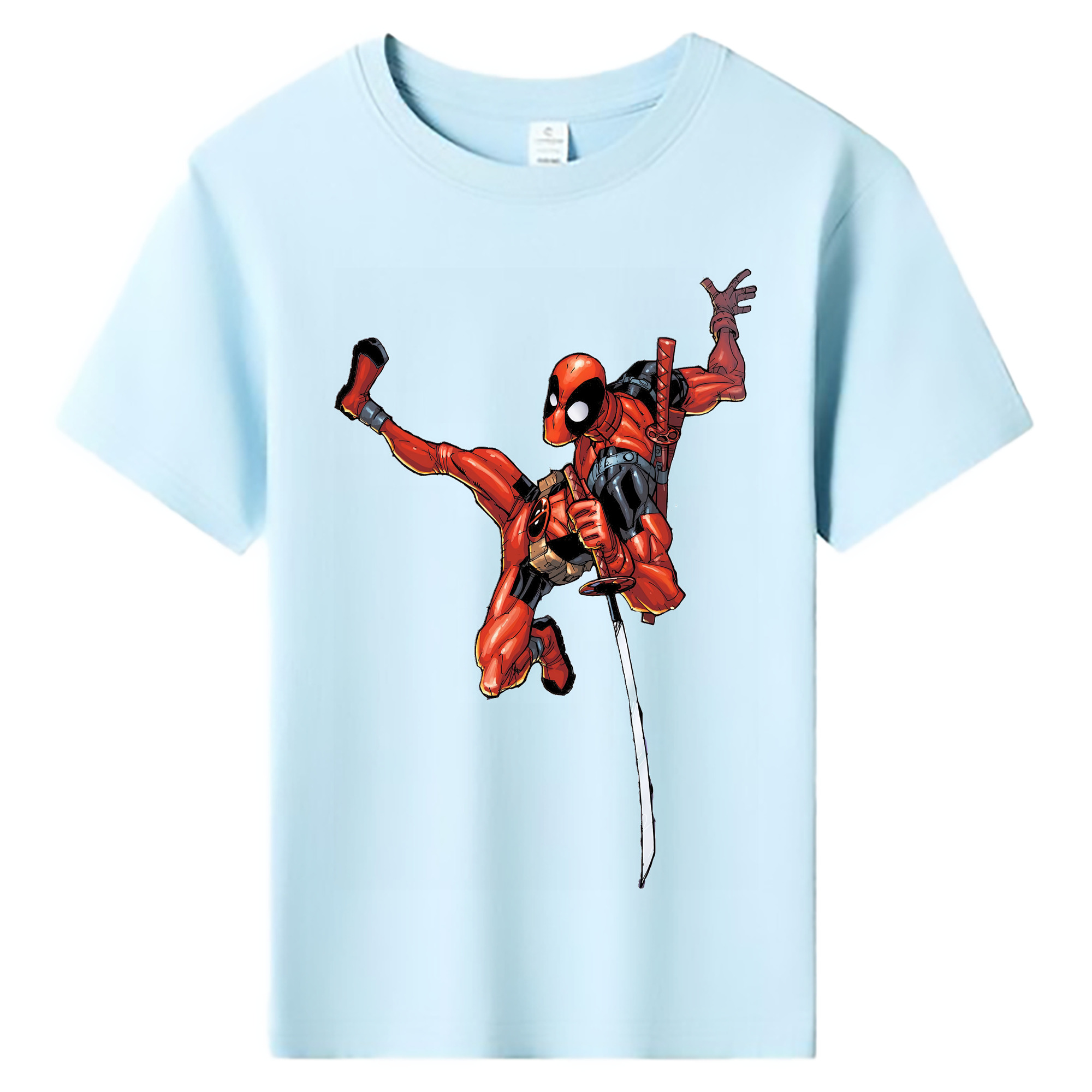 （画像用） Deadpool デッドプール 綿100％キッズTシャツ（フロントプリント）